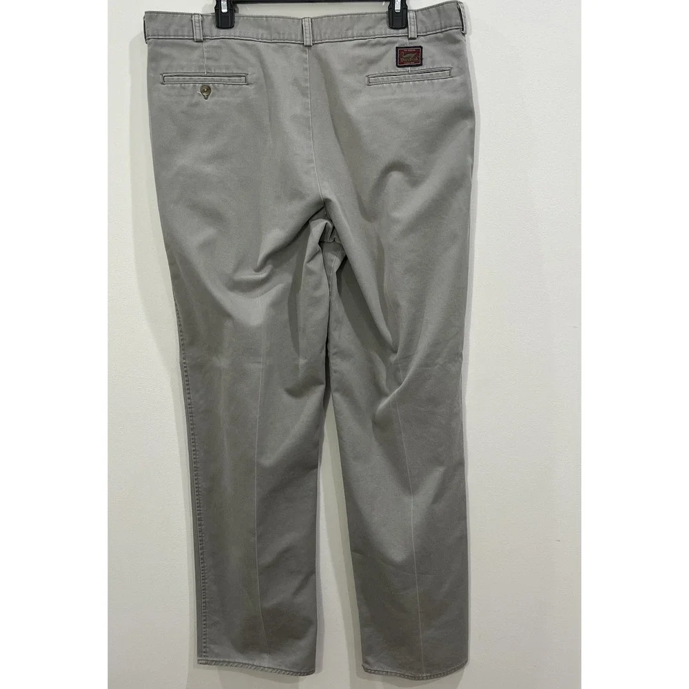 Duxbak Khaki Cotton Chino Pants Men's W40 L34 Classic Fit Work wear Vintage